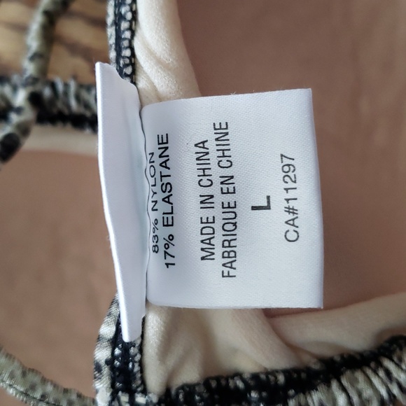 (L) Aqua Rose Reptile Print Triangle Bikini Top Swimwear Beach Vacation Pool - Picture 5 of 7